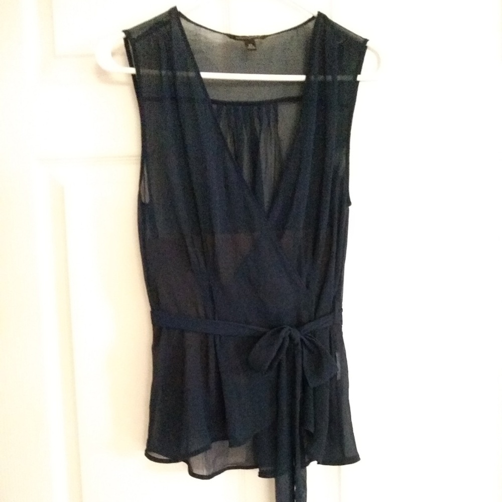 Banana Republic XS Oxford Blue Blouse